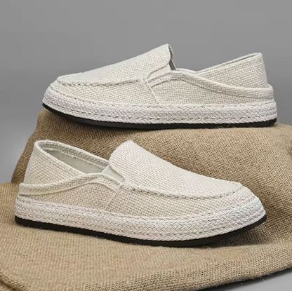Mocassim Casual Masculino LinenFlex – Estilo Sofisticado com Leveza e Conforto MASCULINO - CALÇADOS - MOCASSIM Dm Stores